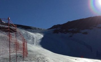 I discesisti in allenamento a La Parva