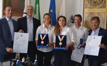 Consegnati i Collari d’Oro alle campionesse olimpiche Goggia e Moioli
