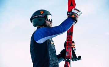 Allenamento sulla pista Leo Gurschler per gli slalomisti di Coppa del Mondo