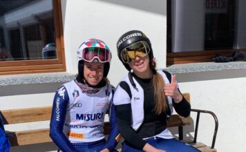 Sofia Goggia e Marta Bassino al lavoro a Livigno
